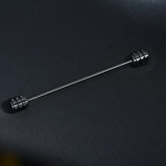 Luxe Koperen Mannen Shirt Pins Tie Clip Kraag Sluiting Business Bruiloft Broche Bar Ornament geweer zwart