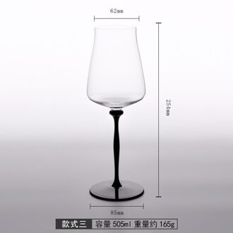 Luxe Kristal Glas Wijn Cups Mode Beker Keuken Drinkglazen Bar Hotel Party Thuis Drinkware Creatieve Huwelijksgeschenken 1stk zwart 505ml