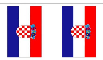 Luxe Kroatie vlaggenlijn 3 meter