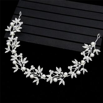 Luxe Leaf Vrouwen Bruiloft Hoofdband Tiara Hoofddeksel Voor Bruid Bruidsmeisje Partij Prom Accessoires Hoofddeksel Haar Wijnstok