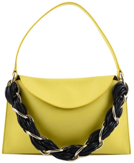 Luxe Leren Handtas voor Moderne Vrouwen Proenza Schouler , Yellow , Dames - ONE Size