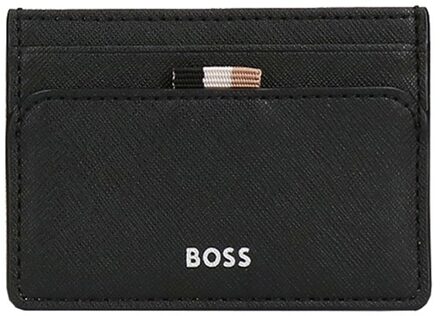 Luxe Leren Kaarthouders Boss , Black , Heren - ONE Size