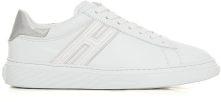 Luxe Leren Sneakers Hogan , White , Dames - 36 1/2 EU