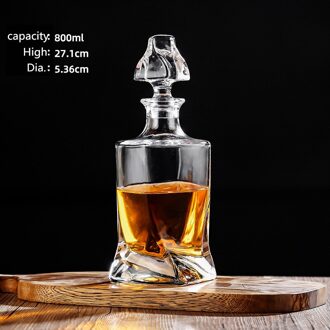 Luxe Loodvrij Glas Whisky Fles Decanter Set Whisky Karaf Fles Whisky Karaf Fles Wijn Thuis Bar Vodka Bier Bott Licht Groen