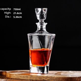 Luxe Loodvrij Glas Whisky Fles Decanter Set Whisky Karaf Fles Whisky Karaf Fles Wijn Thuis Bar Vodka Bier Bott pruim