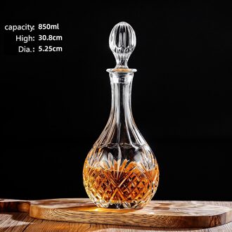 Luxe Loodvrij Glas Whisky Fles Decanter Set Whisky Karaf Fles Whisky Karaf Fles Wijn Thuis Bar Vodka Bier Bott Rood