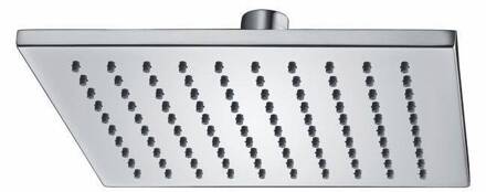 Luxe Mess.Hoofddouche Vierkant 200 mmx8 mm Chroom Aqua Splash