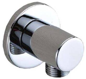 Luxe Messing Muur Doucheaansluiting Rond 1/2" Chroom Aqua Splash