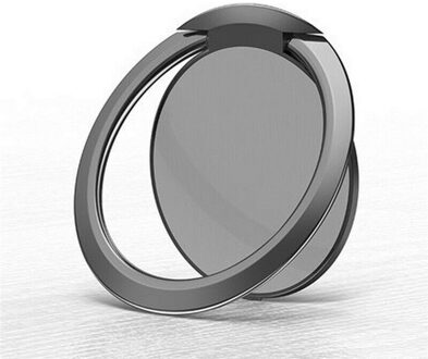 Luxe Metalen Mobiele Telefoon Socket Houder Universele 360 Graden Rotatie Vinger Ring Houder Magnetische Voor Iphone X 11 Samsung Xiaomi zwart
