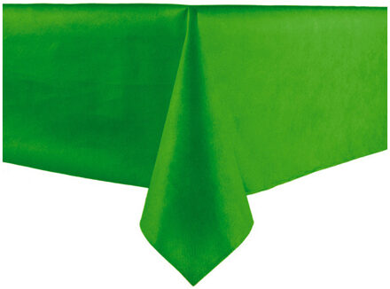 Luxe non woven tafelkleed groen 140 x 240 cm - Feesttafelkleden