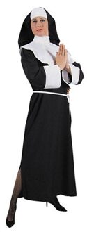 Luxe nonnen kostuum dames Zwart