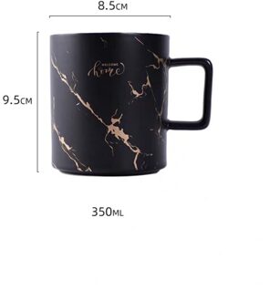 Luxe Nordic Marmer Keramische Koffie Kopjes Gecondenseerde Koffie Mokken Cafe Thee Ontbijt Melk Kopjes Schotel Pak Met Schotel Lepel Set ins