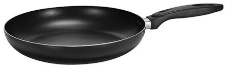 Luxe pan van aluminium met dubbele anti baklaag 28 cm - Koekenpannen Zwart