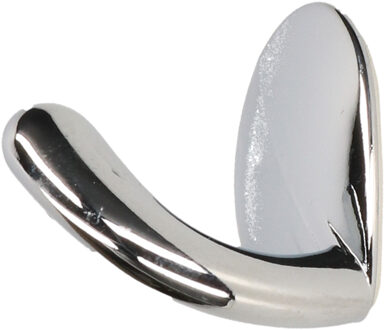Luxe plakhaken / handdoekhaken - chroom glans - 3 x 3,7 cm - handdoeken/theedoeken ophangen