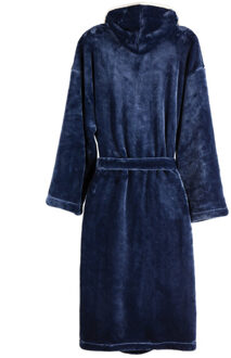 Luxe, pluchen kamerjas voor volwassenen louis - maat L / XL Blauw