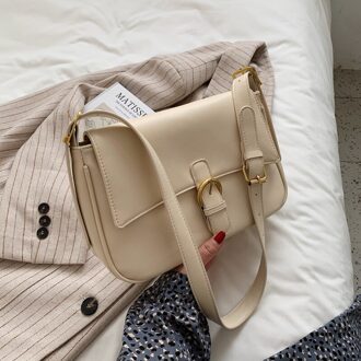 Luxe Pu Leather Onderarm Schoudertassen Voor Vrouwen Zomer Mode Vrouwelijke Kleine Crossbody Tas Vrouwen Handtas Beige