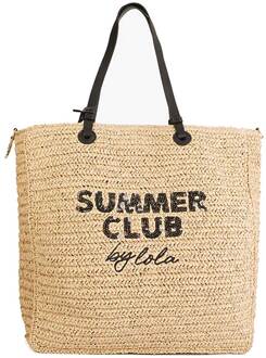 Luxe raffia shopper Murcia  bruin - One Size,