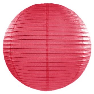 Luxe ronde party lampionnen fuchsia roze 50 cm - Feestlampionnen