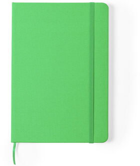 Luxe schrift/notitieboekje harde kaft A5 - groen - 80 paginas - opschrijfboekjes