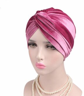 Luxe Soflt Fluwelen Luipaard Tulband Twsit Headwrap Vrouwen Hoofdband Chemo Cap Liner Voor Kanker Haaruitval Dames Turbante # YS302 licht paars