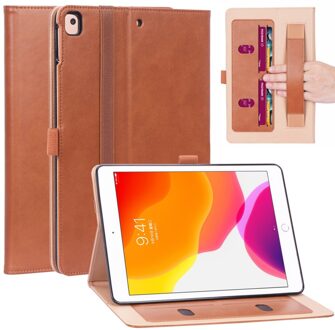 Luxe stand flip cover hoes - iPad 10.2 inch 2019 / 2020 - Bruin