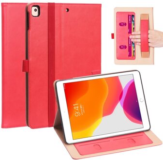 Luxe stand flip cover hoes - iPad 10.2 inch 2019 / 2020 - Rood