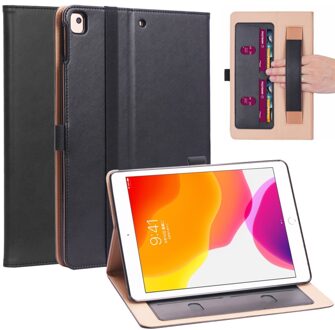 Luxe stand flip cover hoes - iPad 10.2 inch 2019 / 2020 - Zwart