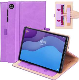 Luxe stand flip cover hoes - Lenovo Tab M10 HD Gen 2 (2e Generatie)- Paars
