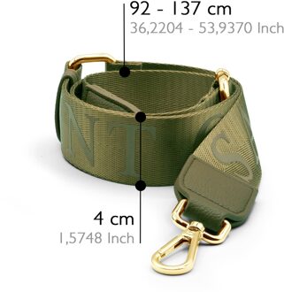 Luxe Verstelbare Nylon Schouderband Kaki