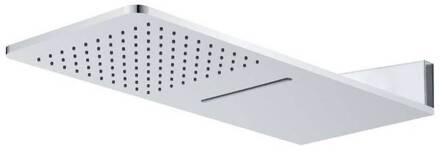 Luxe Vierkante Regendouchekop met Waterval 25X60 cm Chroom Aqua Splash