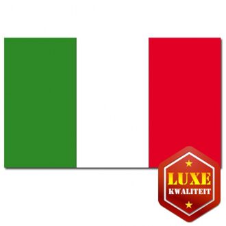 Luxe vlag Itali? - Italiaanse vlag - polyester - 100 x 150 cm - WK landen vlaggen
