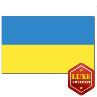 Luxe vlag Oekraine 100 x 150 cm Multi