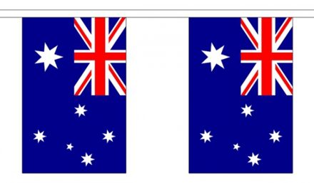 Luxe vlaggenlijn Australie 3 meter