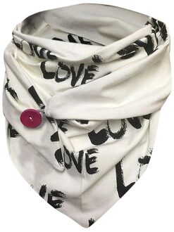 Luxe Vrouwen Retro Printing Button Soft Wrap Casual Winter Warm Sjaals Multifunctionele Sjaals Foulard Femme Écharpe