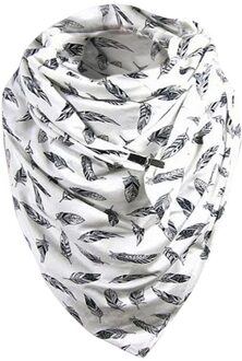 Luxe Vrouwen Retro Printing Button Soft Wrap Casual Winter Warm Sjaals Multifunctionele Sjaals Foulard Femme Écharpe