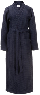 Luxe Wafel Badjas - Navy Blue - Dekbed-Discounter.nl - M