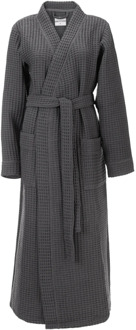 Luxe Wafel Badjas - Steel Grey - Dekbed-Discounter.nl