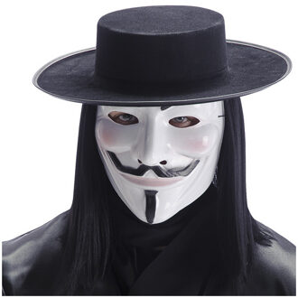 Luxe wit masker V for Vendetta