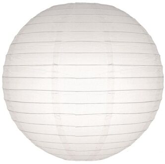 Luxe witte bol lampionnen - dia 25 cm - Bruiloft, verjaardag, party feestartikelen