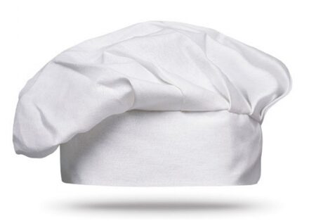 Luxe witte koksmuts - BBQ master - Hobby kok - carnaval verkleed artikel