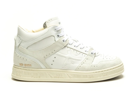 Luxe Witte Sneakers voor Vrouwen Premiata , White , Dames - 41 Eu,36 Eu,37 EU