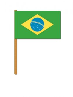 Luxe zwaaivlag Brazilie