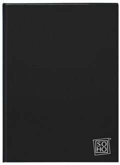 Luxe zwarte schrift gelinieerd - A5 formaat - schriften voor school / notitieboek - 160 pagina