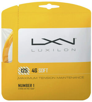 Luxilon 4G Soft Set Snaren 12,2m goud - 1.25