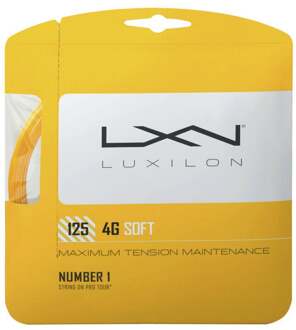 Luxilon 4G Soft Set Snaren 12,2m goud - 1.25