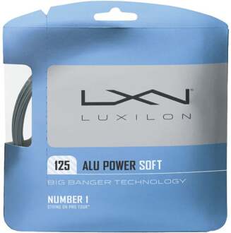 Luxilon Alu Power Soft Set Snaren 12,2m-Zilver - 1.25