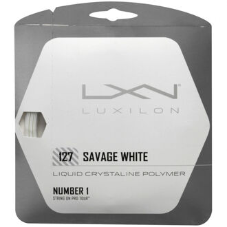 Luxilon Savage White Set Snaren 12,2m wit - 1.27