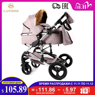 Luxmom baby stroller 3 in 1 transformer stroller stroller for child free shipping