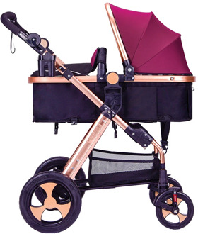 Luxury 3 In 1 Baby Stroller High Landscape Baby Carrier Big Space for 0-36 Months Baby Car Seat Car Seat Stroller