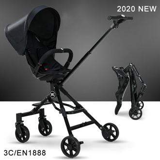 Luxury Baby Stroller Portable Stroller Aluminum Alloy Frame Stroller Foldable Rider Stroller 3 Wheels Baby Stroller